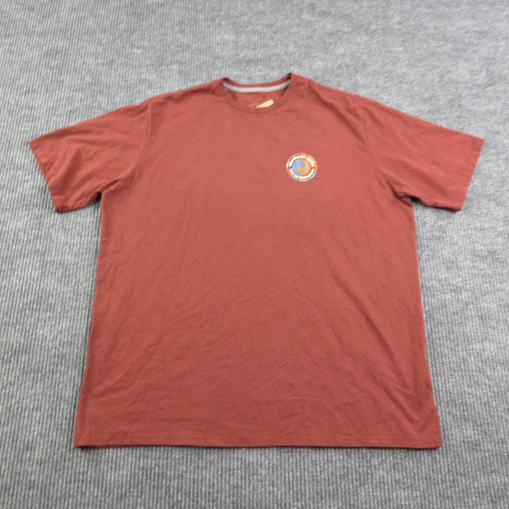 Patagonia Shirt Mens XL Brown Cotton Polyester Crew Neck Logo Graphic Tee NWT
